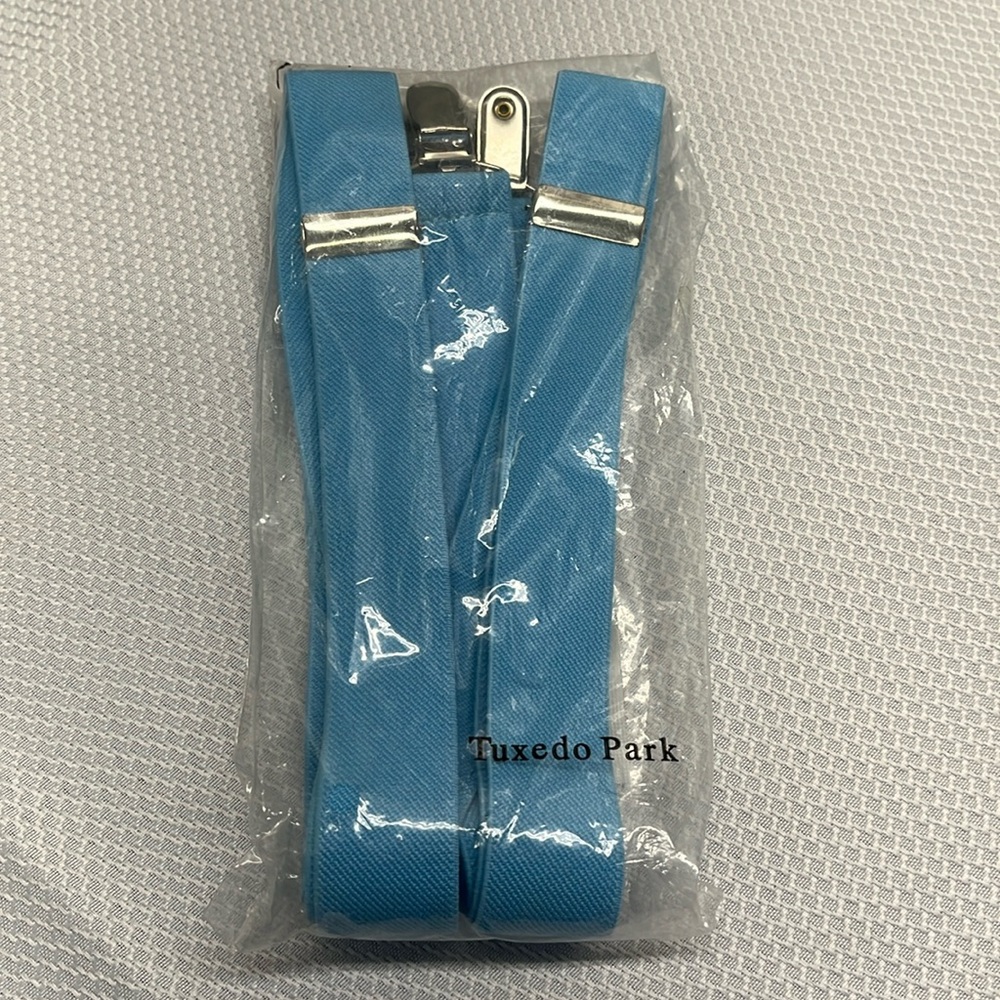 Mens suspenders. Adjustable with mylar clips. 1 inch wide.